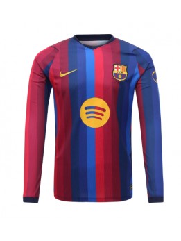 Moški Nogometna dresi replika Barcelona Domači 2026-27 Dolgi rokav Moški Nogometna dresi replika Barcelona Domači 2026-27 Dolgi rokav